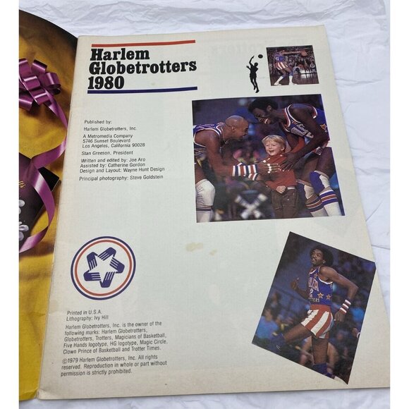 Harlem Globetrotters‎ 1980 Program Booklet Vintage Have A Coke And Smile Advert - Picture 3 of 9